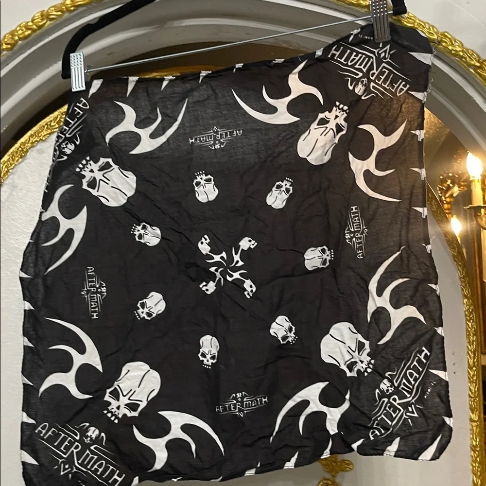 Vintage Skull Cotton Bandana: After Math Streetwear Neckerchief